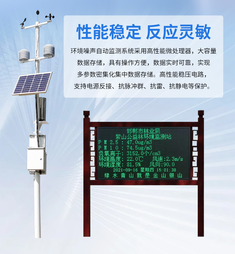 FM-ZSXT環(huán)境噪聲自動監(jiān)測系統(tǒng)
環(huán)境噪聲自動監(jiān)測系統(tǒng)是在監(jiān)測點位采用連續(xù)自動監(jiān)測儀器對環(huán)境噪聲（聲環(huán)境功能區(qū)噪聲、交通 噪聲、固定污染源噪聲等）進行連續(xù)的數(shù)據(jù)采集、處理和分析的儀器系統(tǒng)。
環(huán)境噪聲自動監(jiān)測系統(tǒng)主要 由噪聲自動監(jiān)測子站、管理控制中心及數(shù)據(jù)傳輸系統(tǒng)組成。自動監(jiān)測子站由噪聲監(jiān)測終端、全天候戶 外傳聲器單元、GPS、氣象、車流量、各種選配部件、不間斷電源（UPS）、數(shù)據(jù)傳輸設(shè)備、固定站設(shè) 施等構(gòu)成，管理控制中心主要由數(shù)據(jù)通信服務(wù)器、數(shù)據(jù)存儲服務(wù)器、噪聲計算工作站、管理系統(tǒng)、信 息發(fā)布系統(tǒng)等構(gòu)成。